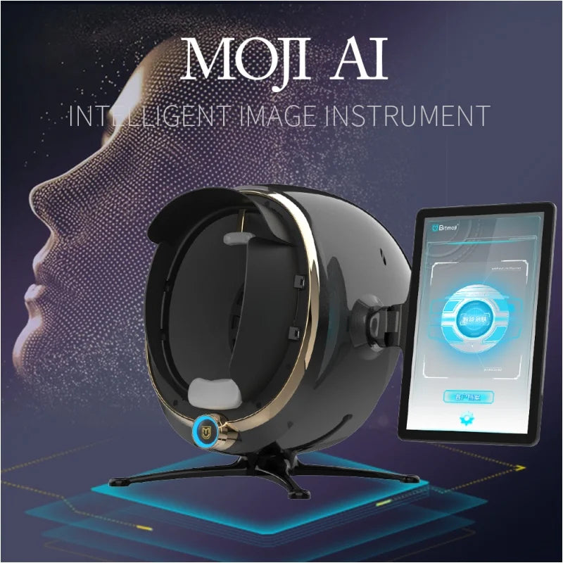 Escáner de piel 3D, analizador Facial, máquina de Monitor, espejo mágico, prueba portátil, Detector en inglés, análisis de prueba de cámara Facial