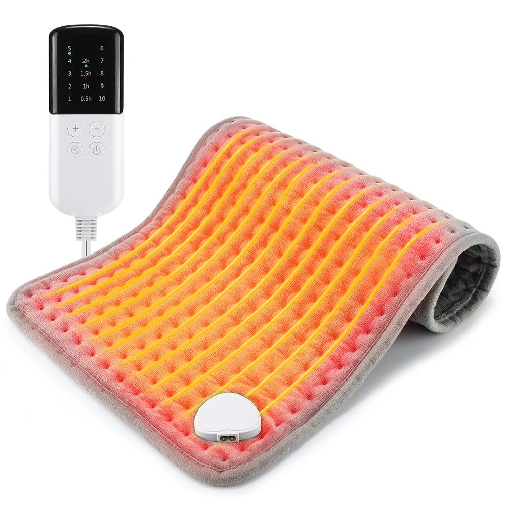 Manta calefactora eléctrica de 30x60cm, almohadilla de compresión caliente multifuncional, estera de calentamiento de invierno, manta térmica con carga USB para uso doméstico