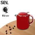 Hervidor eléctrico antiescaldaduras de 1,0 L, hervidor eléctrico sin costuras, hervidor de ebullición rápida para el hogar de acero inoxidable 304 para elaboración de café