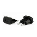1 Uds. Adaptador de enchufe de alimentación de 4,8mm enchufe de EE. UU. A UE Euro Europa convertidor de enchufe adaptador de viaje salida de convertidor de corriente