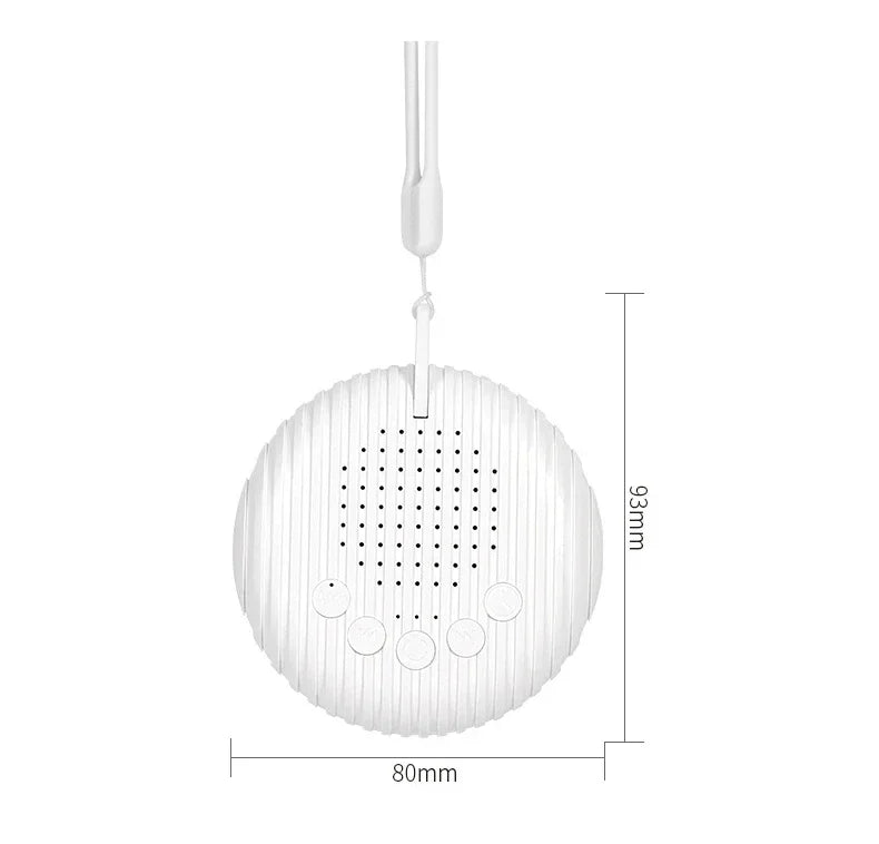 Máquina de Ruido Blanco para Bebés con 10 Sonidos Relajantes, Volumen Ajustable, Portátil, Batería Recargable Integrada