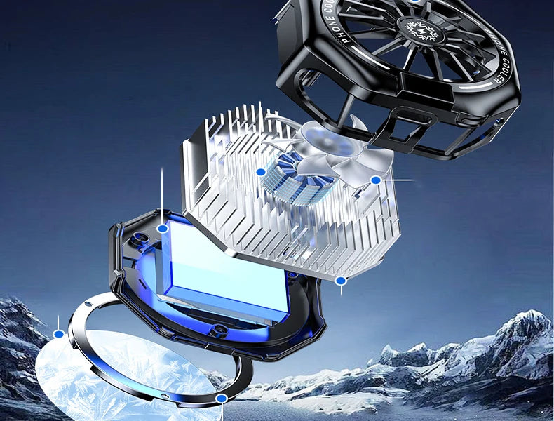 Enfriador Black Shark para teléfono celular, ventilador de refrigeración móvil, ventilador para juegos, accesorios de refrigeración para teléfono, enfriador portátil para juegos de teléfono