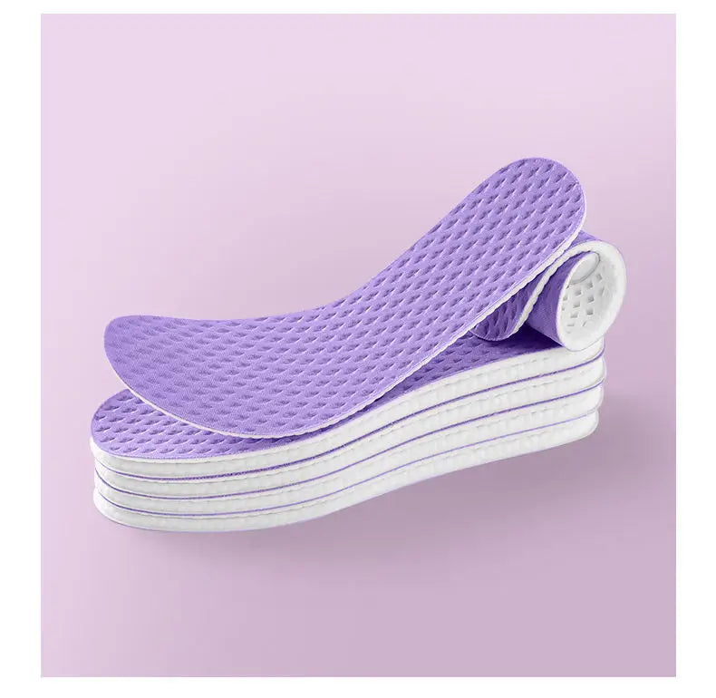Plantillas deportivas de PU que absorben los golpes, plantilla fresca transpirable de verano, plantillas para zapatos para hombres y mujeres, 2 uds./4 Uds.