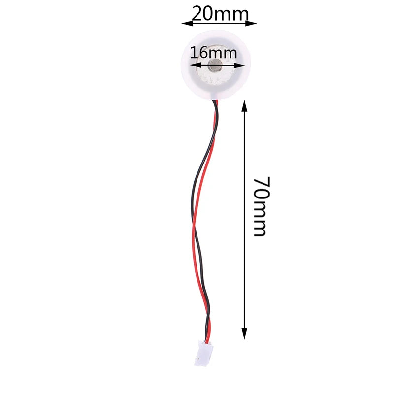 5 unidades de placa atomizadora de repuesto de 16 mm para humidificador ultrasónico DIY, transductor de película ultrasónica para plantas de interior en oficinas