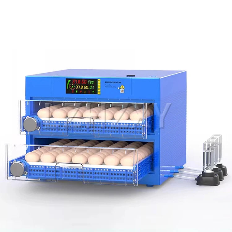 Incubadora de Huevos de Aves de Corral Digital Inteligente de 220V, Volteo Automático de Huevos, Control de Temperatura y Humedad, Incubadora para 128 Huevos