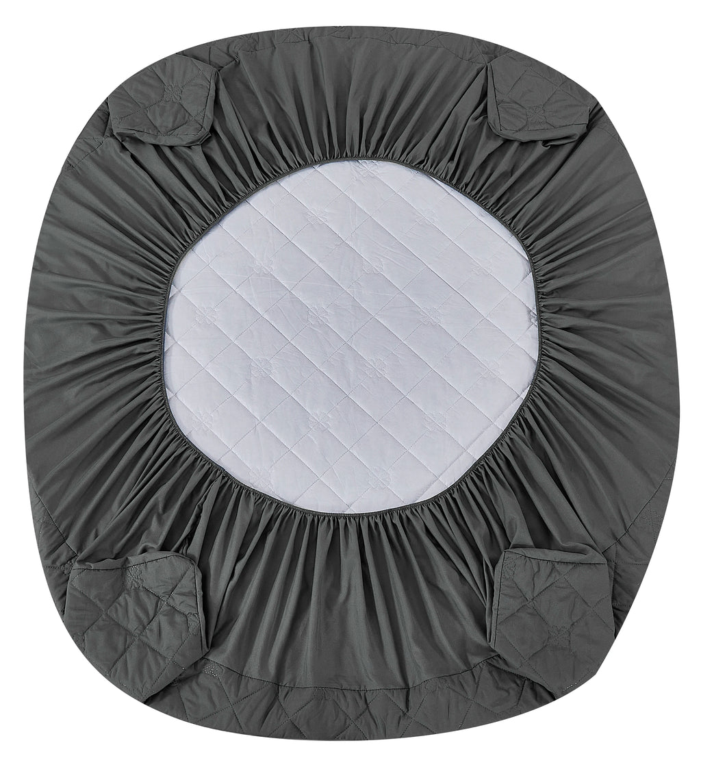 Fundas protectoras para colchón impermeables de color puro (2/3 piezas). Funda acolchada antiorín, antideslizante y total cubierta.