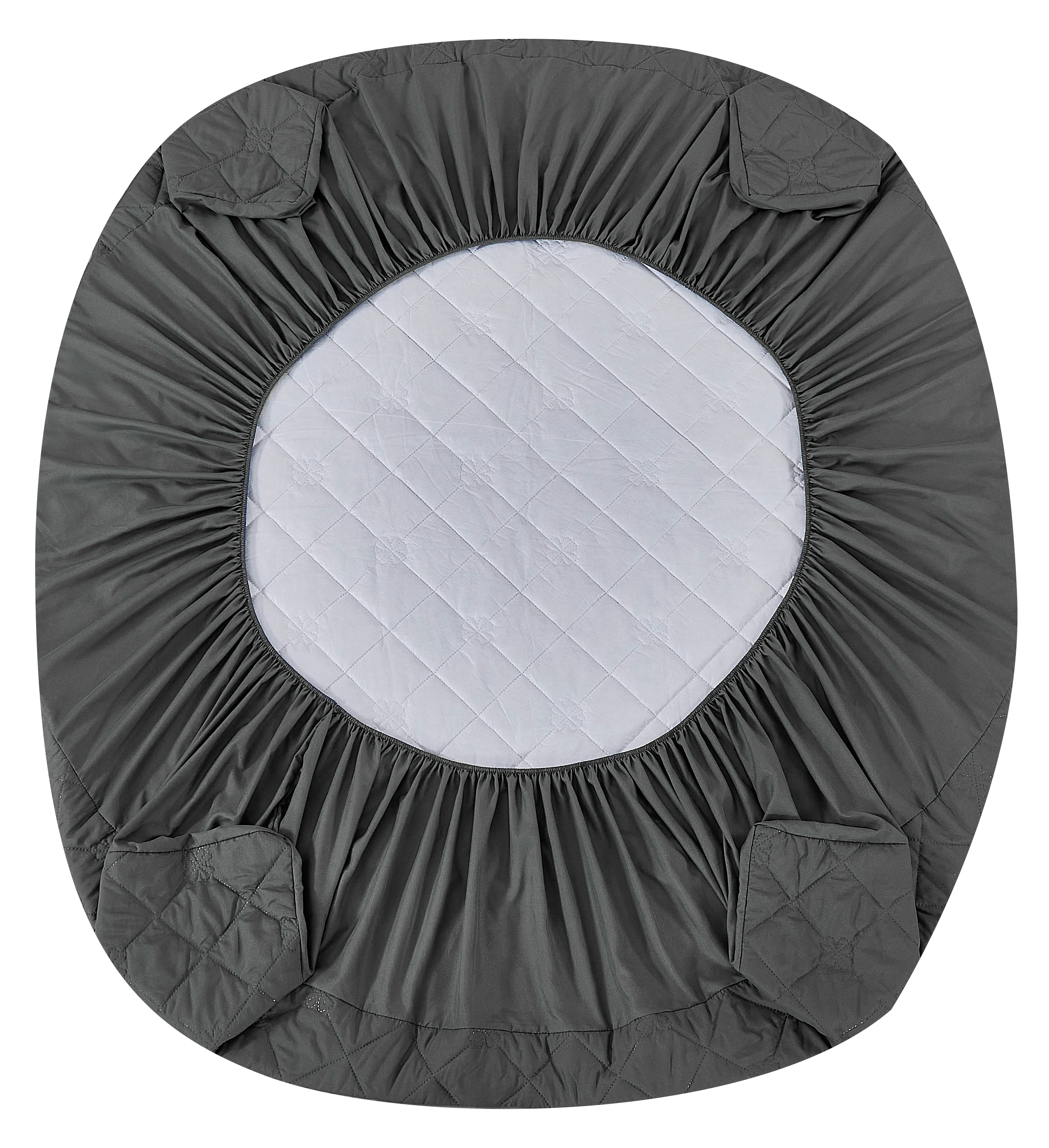 Fundas protectoras para colchón impermeables de color puro (2/3 piezas). Funda acolchada antiorín, antideslizante y total cubierta.