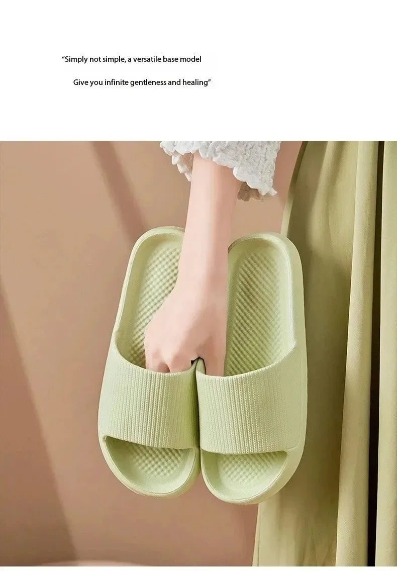 Zapatillas de Ducha Antideslizantes con Suela de EVA Suave para Hombres y Mujeres, Parejas, Impermeables, para el Hogar, Ocio, Baño, Pantuflas, Moda