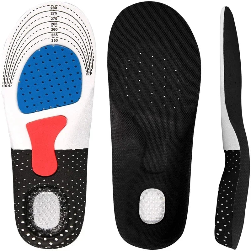 Plantillas ortopédicas para pies, soporte para arco, fascitis Plantar, plantilla ortopédica de silicona que absorbe los golpes, cojín suave para correr, 6 uds.