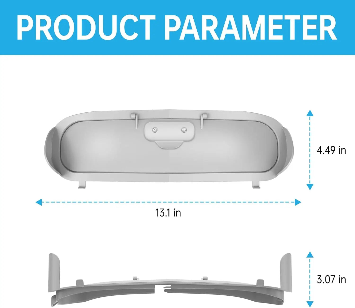 TONEPIE Accesorios para Caja de Arena Automática para Gatos, Puerta de Recambio para Contenedor de Inodoro Autolimpiable, Piezas de Repuesto, Suministros para Gatos