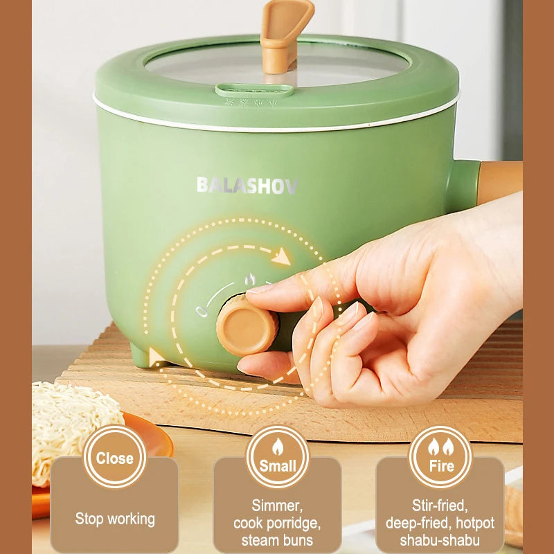 Olla eléctrica múltiple de 220V/110V, sartén antiadherente para el hogar, olla caliente, olla arrocera, electrodomésticos de cocina, olla arrocera eléctrica