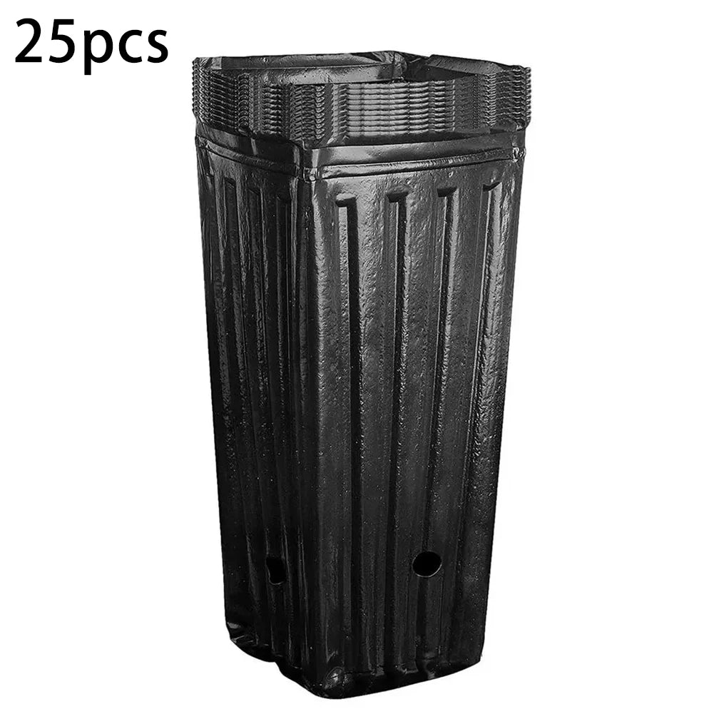 Semilla de plantas cuadrada alta, taza para plantar, maceta de plástico para vivero profundo, contenedor para plantas y flores, bolsas para cultivo de trasplante de jardín