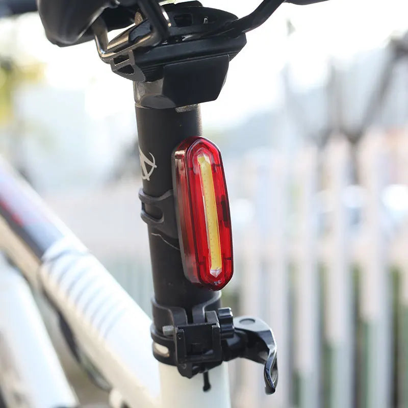 Lámpara trasera de bicicleta, luz LED impermeable para bicicleta, luces traseras de alto brillo, lámpara de advertencia de seguridad en ciclismo nocturno, linterna para bicicleta de montaña y carretera