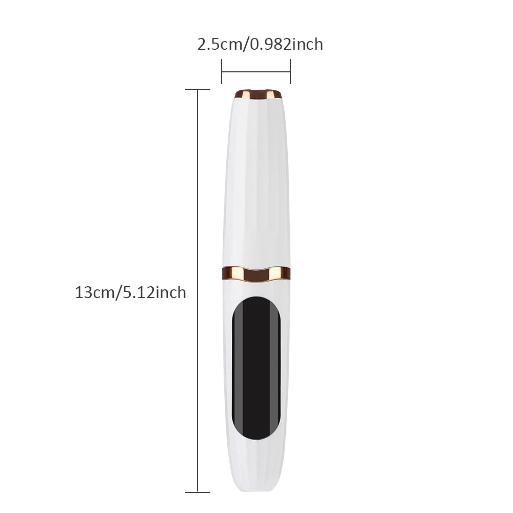 Pluma rizador de pestañas en caliente con peine, dispositivo eléctrico Digital para rizar pestañas, herramienta de maquillaje de belleza recargable, 3 modos de temperatura