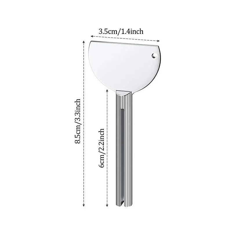 Exprimidor de pasta de dientes de acero inoxidable, limpiador Facial, dispensador de pasta de dientes, herramientas de tubo, accesorios de baño de Metal, 1 ud.
