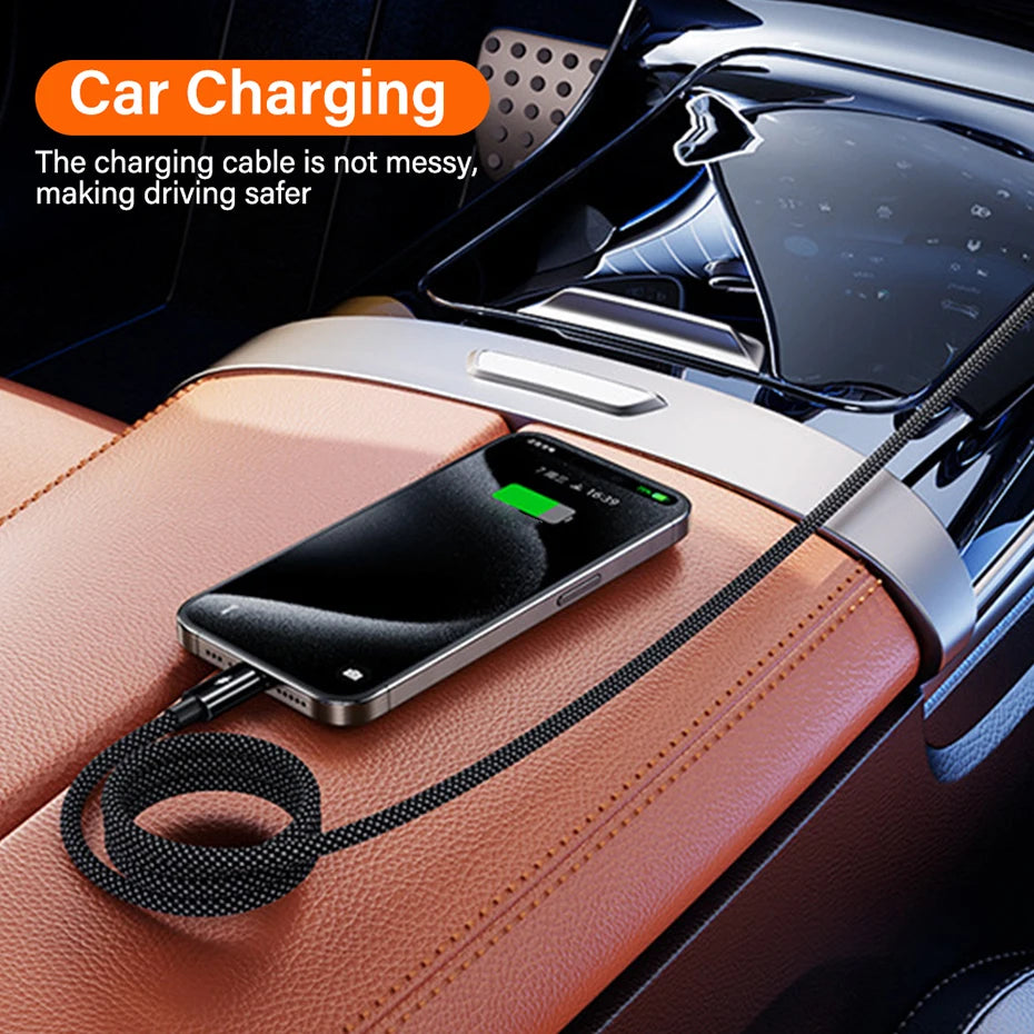 Cable USB tipo A/C a C de 100W/60W para iPhone Samsung Oneplus Xiaomi mi Redmi USBC carga rápida 1M 2M Cable cargador de datos de largo 1/2 M