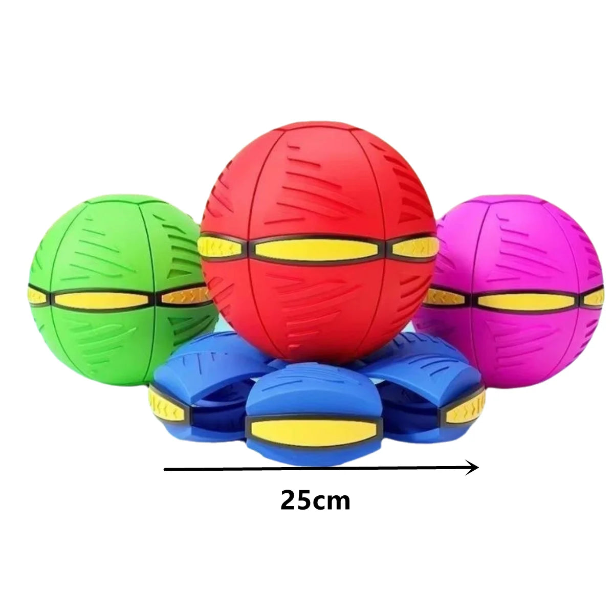 Bola de platillo volador azul para padres y niños al aire libre, juguete para pies, deformación mágica, presión del pie, Bola de ventilación de descompresión