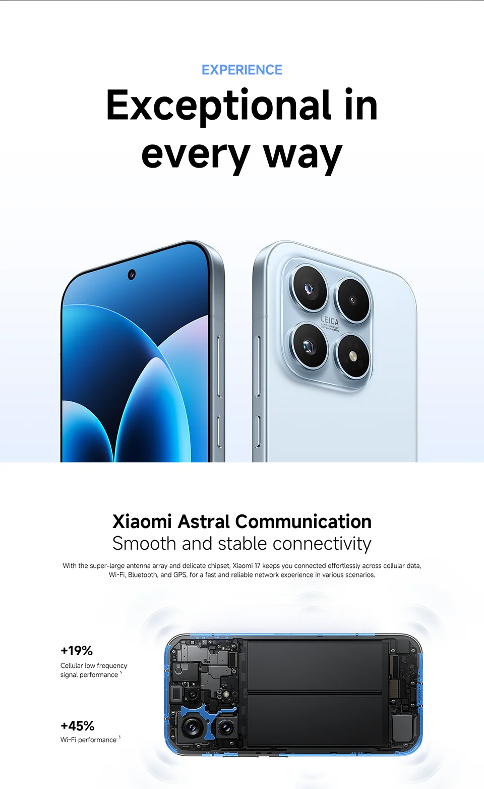【Versión Global】 Xiaomi 17 Smartphone 5G 12GB RAM Batería de 6330mAh Cámara Leica de 50MP HyperCharge de 100W Snapdragon ®   8 Elite Gen 5