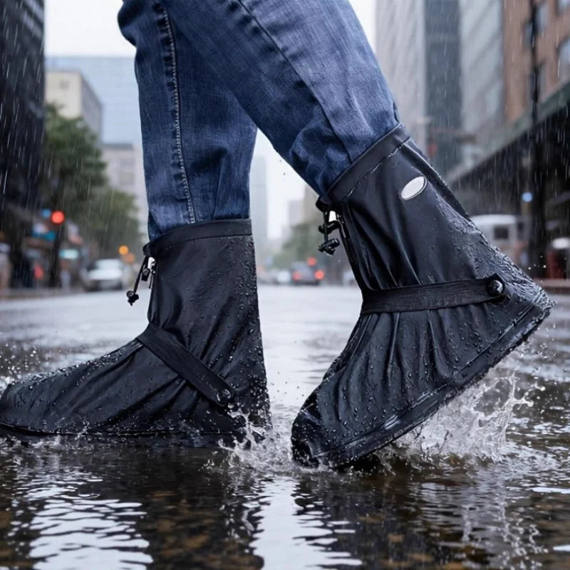 Cubierta impermeable para zapatos contra la lluvia, cubiertas antideslizantes reutilizables para botas de senderismo y ciclismo, protectores para zapatos, cubierta para botas de arena húmeda para lluvia y nieve