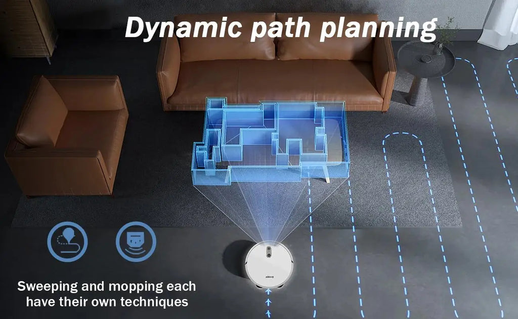 Robot Aspirador y Mopa Arnagar para Hogar Inteligente, Autovaciable, Control por APP, 12000Pa, VSLAM, 5200mAh, Bajo Ruido, para Limpieza de Alfombras