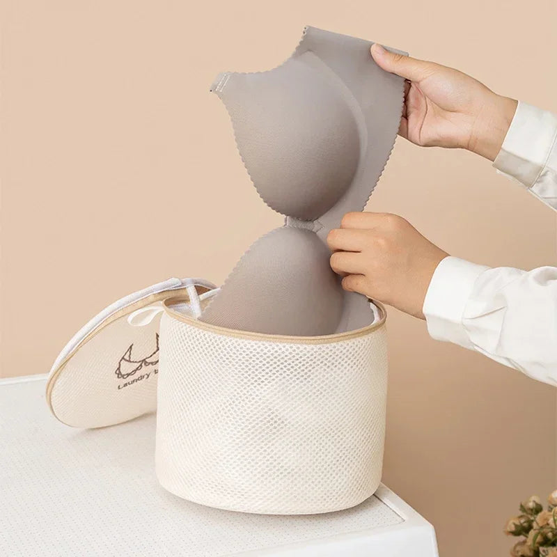 Juego de 7 Bolsas de Lavandería con Bordado Grueso, Bolsa de Lavado de Malla Fina para Prendas Delicadas, Organizador de Ropa para el Hogar