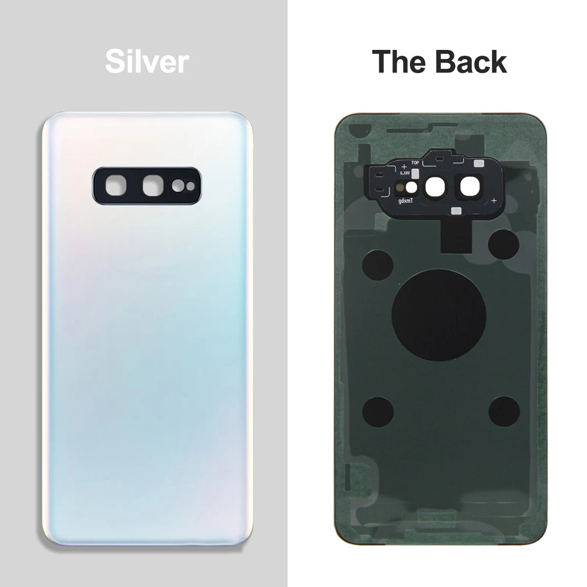 Cubierta trasera para Samsung Galaxy S10E G970 G970F G970W, carcasa trasera de repuesto para batería, cubierta trasera con adhesivo