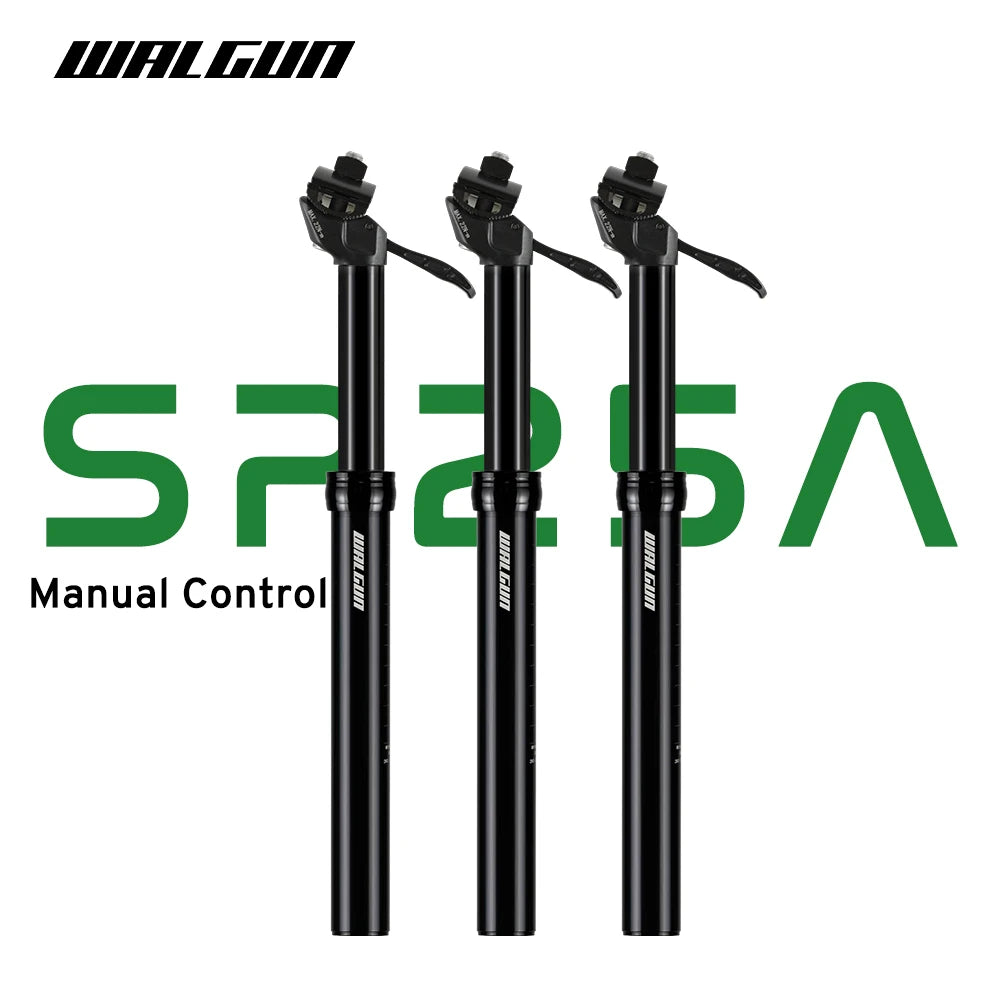 WALGUN 25A tija de sillín de bicicleta cuentagotas para Mtb 27,2/30,9/31,6mm tija de sillín de suspensión de bicicleta Mtb tija de sillín telescópica Manual hidráulico
