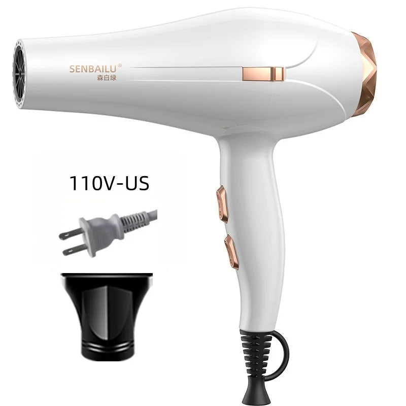 Secador de Pelo de Secado Rápido en 11 Segundos con Núcleo de Cobre Puro, Cuidado del Cabello con Iones Negativos y Luz Azul de Alta Velocidad, Secador de Pelo Profesional para el Hogar