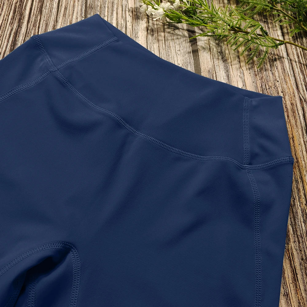 Conjunto de Yoga de 2 piezas para mujer, ropa deportiva de entrenamiento, ropa de gimnasio, Top corto de manga corta, mallas de cintura alta, trajes deportivos