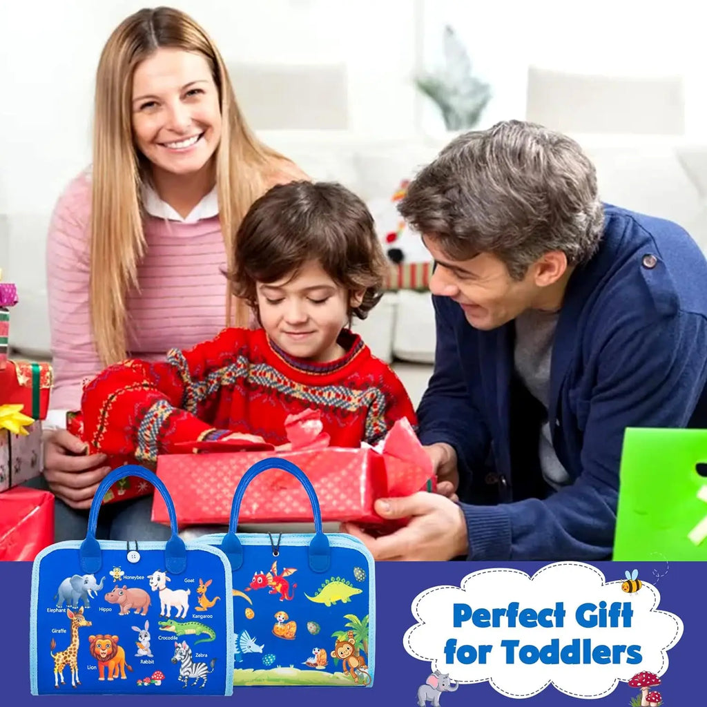 Juguetes Montessori, tablero ocupado, tablero de desarrollo de actividades sensoriales para niños pequeños para habilidades motoras, juguetes educativos de actividades de viaje