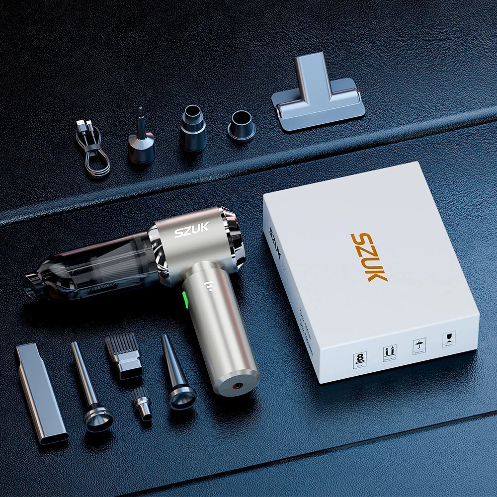 SZUK C012MAX aspiradora de coche, Mini máquina de limpieza de succión fuerte, soplador portátil inalámbrico, electrodomésticos