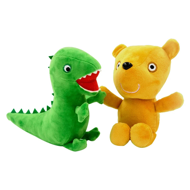 30cm Original Peppa Pig juguetes de peluche George Eddie Bear Mr dinosaurio figura de Anime juguetes de peluche niños juguete de regalo de Navidad