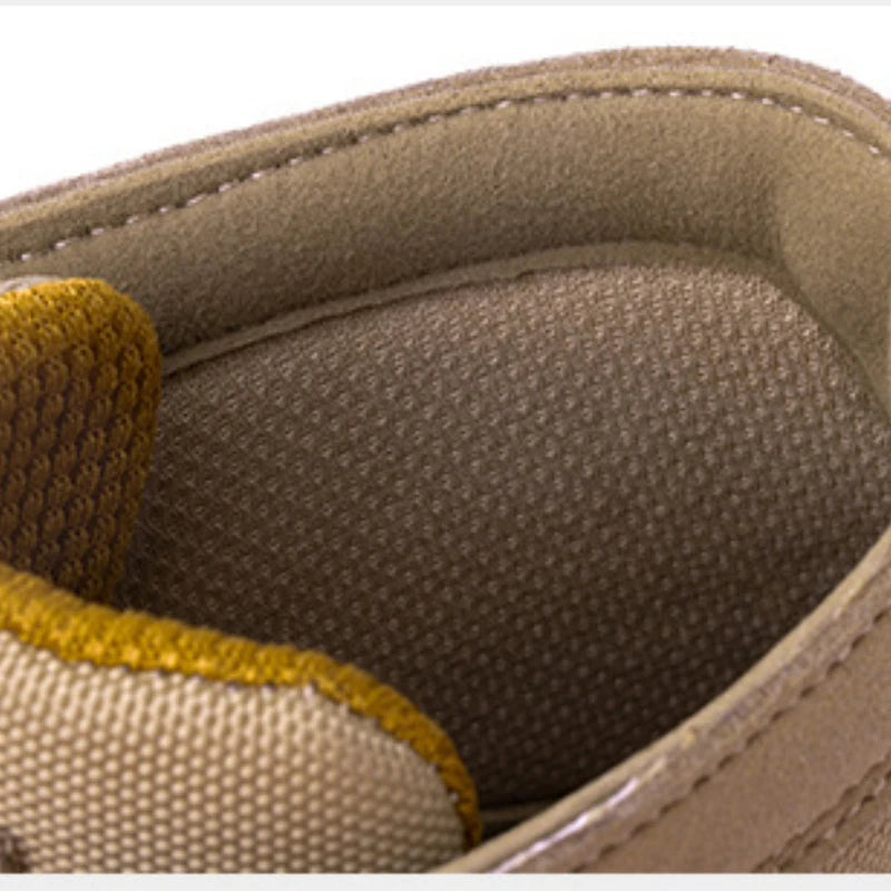 Botas de seguridad indestructibles para hombre, zapatos cómodos con punta de acero, zapatillas antigolpes a prueba de pinchazos, botas de trabajo antideslizantes para hombre