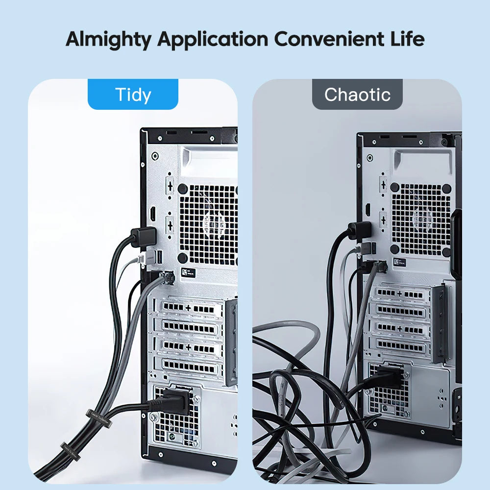 Toocki-organizador de cables, gestión de cables, Organizador en forma de lágrima, bridas enrolladoras, accesorios para teléfono, organizador de cables y Cables