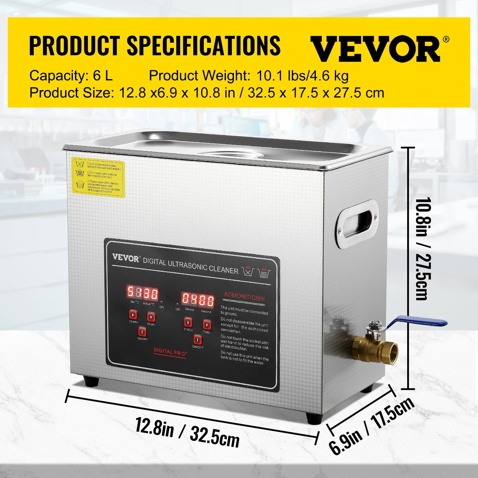 SucceBuy 2L 3L 6L 10L 22L 30L limpiador ultrasónico de acero inoxidable limpieza portátil lavadora ultrasonido electrodoméstico