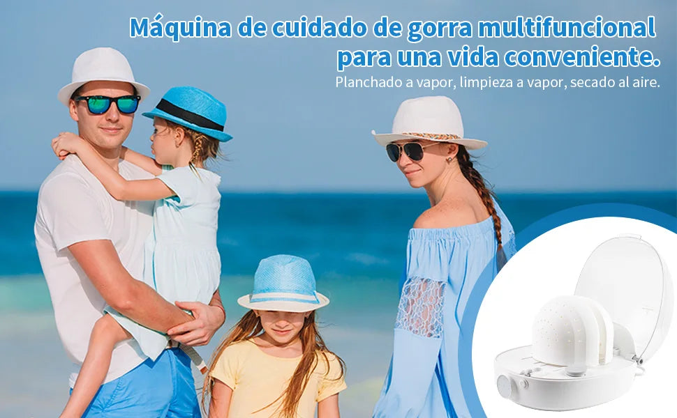 Máquina automática de cuidado de gorros para planchar y secar, restaurar el sombrero/gorro Misshapen, forma natural con vapor y viento frío y caliente