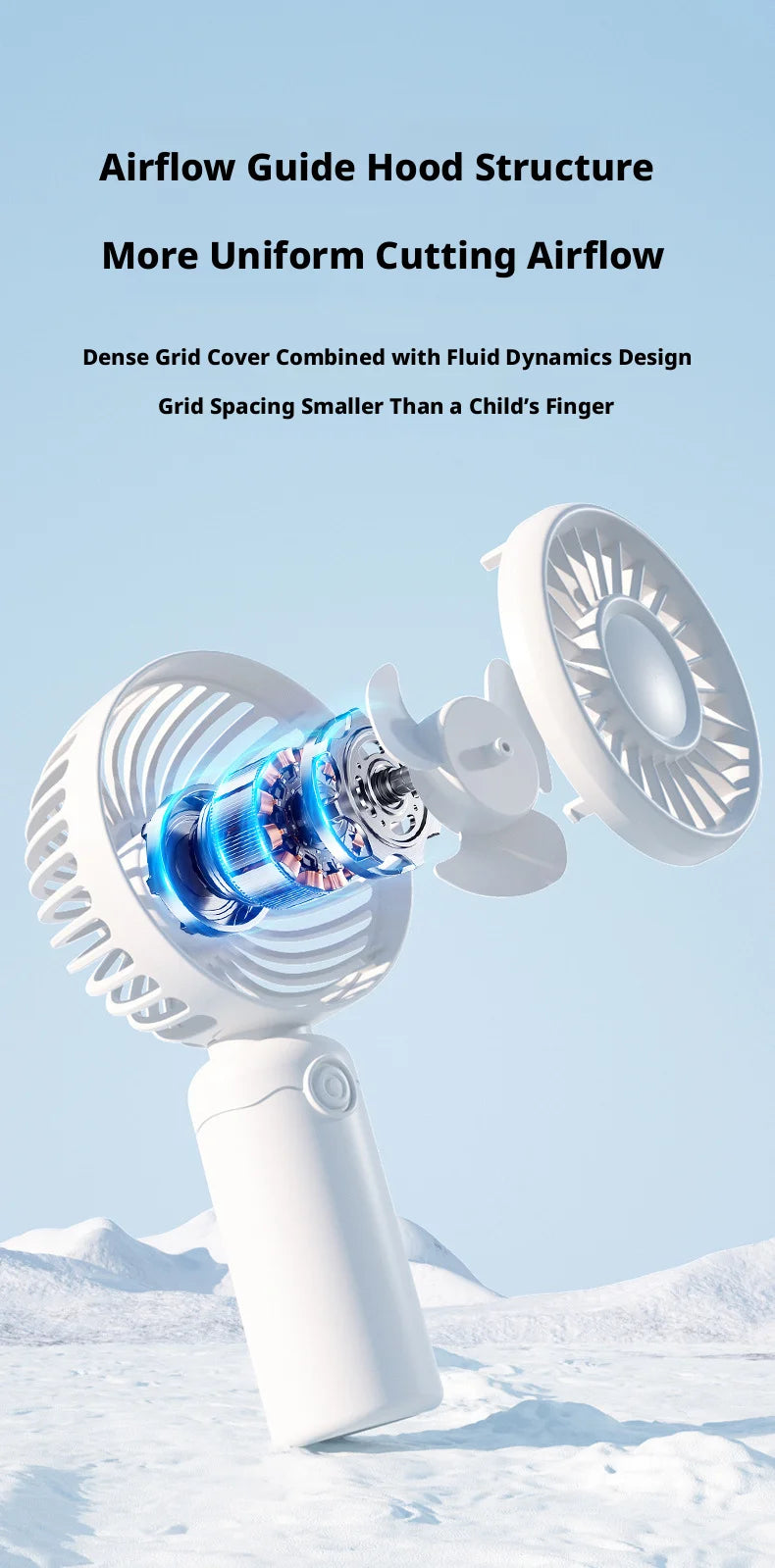 Nuevo Mini Ventilador Portátil USB Recargable Silencioso para Mesa, Maquillaje, Pestañas, Niños, Oficina, Viajes, Enfriador de Aire