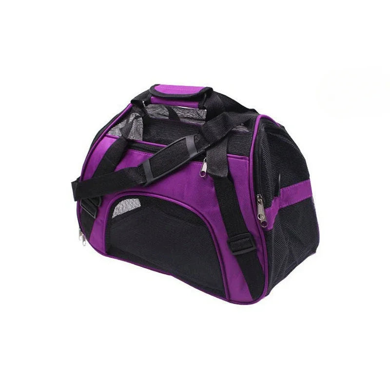Bolsas de transporte para gatos, bolsa de transporte portátil para perros, bolsas de transporte transpirables de malla para perros pequeños, bolso plegable para gatos, bolsa de viaje para mascotas, bolsa de transporte