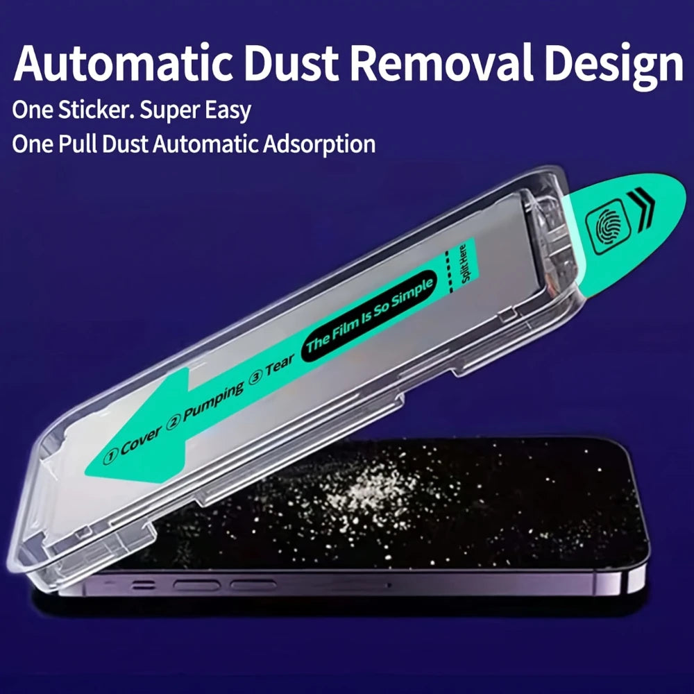 NNBILI 3 protectores de pantalla mate de alta resistencia para iPhone Series, película protectora antiespía de vidrio templado 9H+