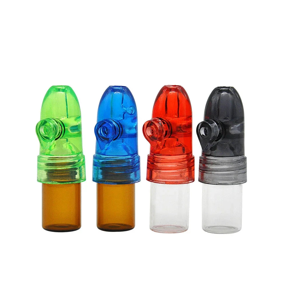 Dispensador de botellas de vidrio para especias, divertido, con tapas a prueba de fugas, tarro organizador de almacenamiento de 53/68/83mm, 2 uds.