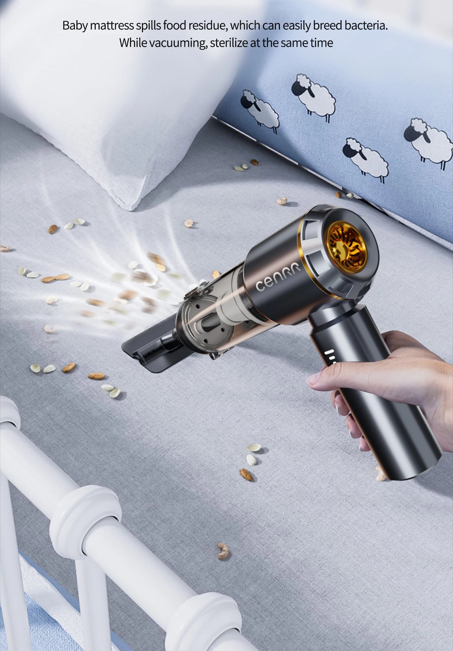 CENRR NUEVO Aspirador de Coche Mini Potente 998000 Aspiradora portátil PA para soplador de mano, limpiador de coche, electrodoméstico