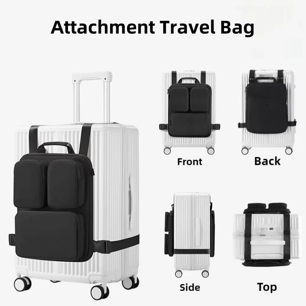 Estuche de embarque de gran capacidad, bolsa colgante, Maleta multifuncional de capacidad extendida, bolsa adicional, bolsa de almacenamiento de viaje extraíble