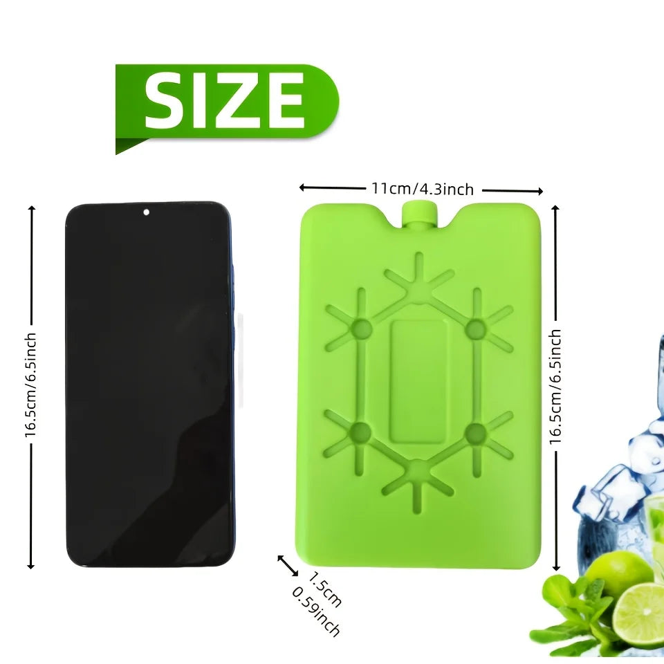 Paquete de hielo portátil reutilizable, paquete de enfriamiento para congelador, caja de llenado de agua de enfriamiento de larga duración PARA refrigeración y almacenamiento de alimentos frescos