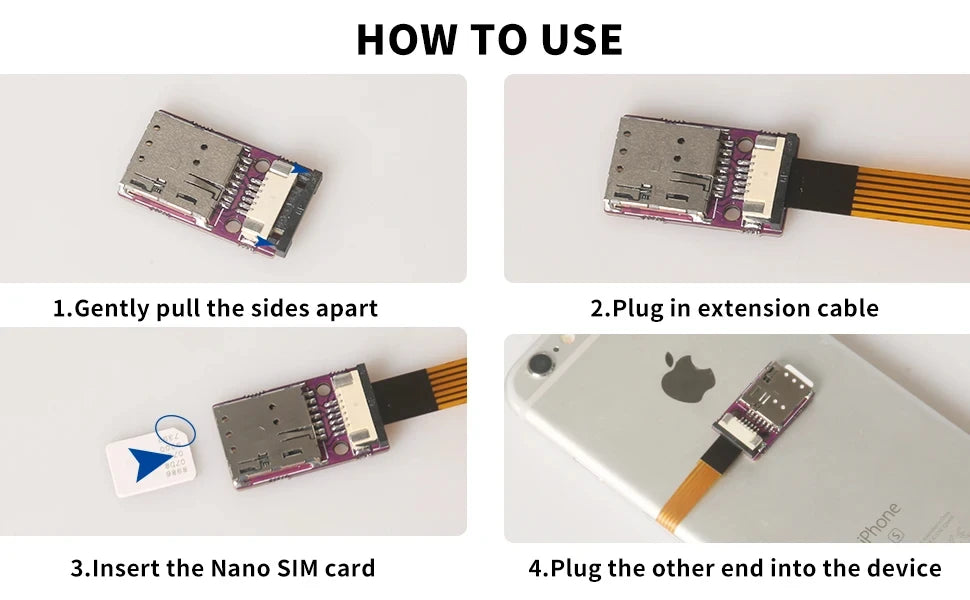 Herramienta de activación de tarjeta IC de teléfono móvil TPC, convertidor de expulsión de tarjeta Nano SIM, adaptador de expansión de tarjeta Nano SIM FPC, Cable flexible de 15cm