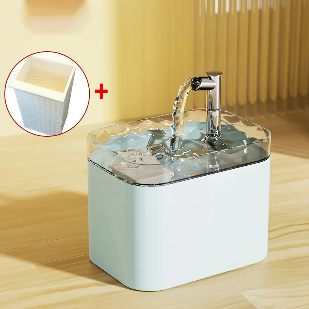 Dispensador de Agua Automático para Gatos de 1.5L, Dispensador de Agua con Flujo Circulante, Bebedero de Agua para Gatos y Perros, Tazón de Agua, Tazón de Alimentación
