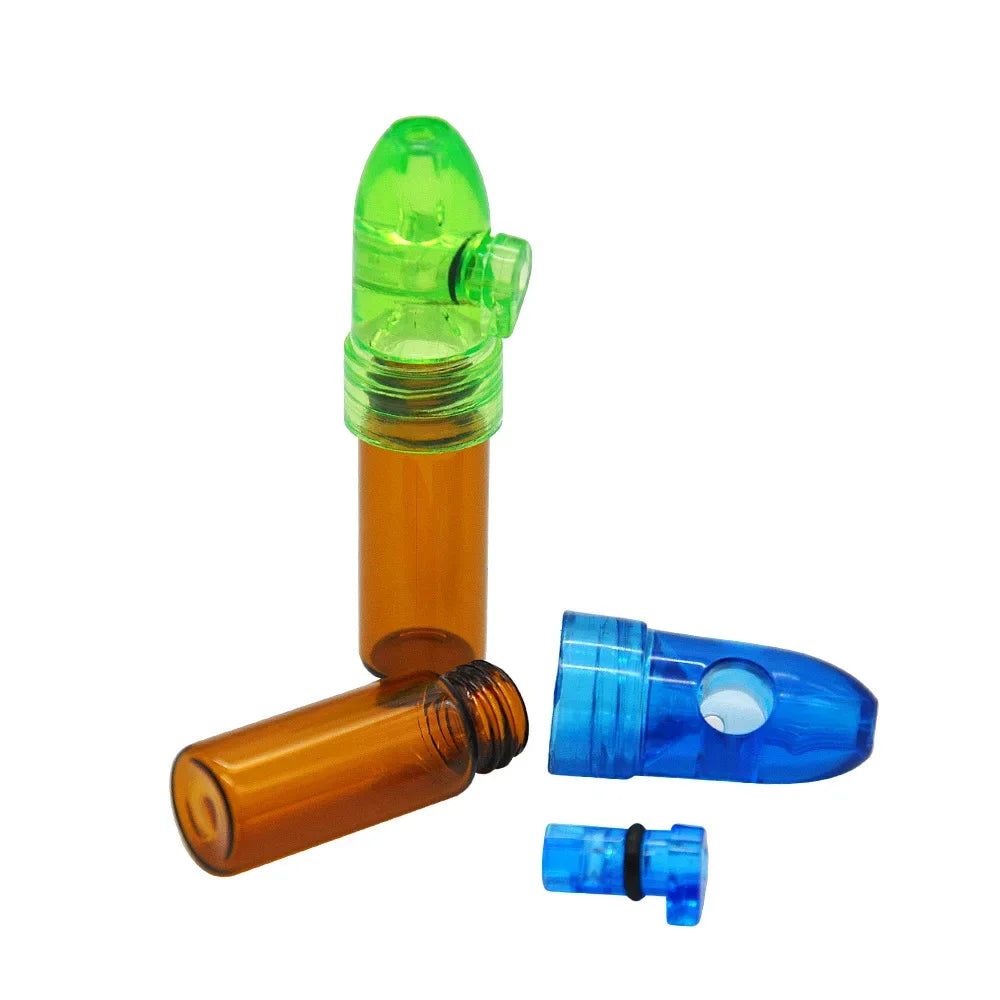 Dispensador de botellas de vidrio para especias, divertido, con tapas a prueba de fugas, tarro organizador de almacenamiento de 53/68/83mm, 2 uds.