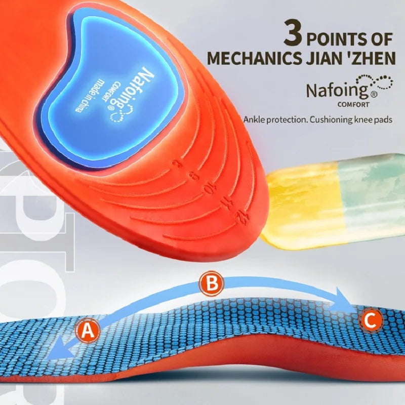 Plantillas ortopédicas deportivas para pies, hombres y mujeres, zapatos transpirables de EVA con absorción de impacto, plantilla para correr, baloncesto, almohadillas de cuidado deportivo