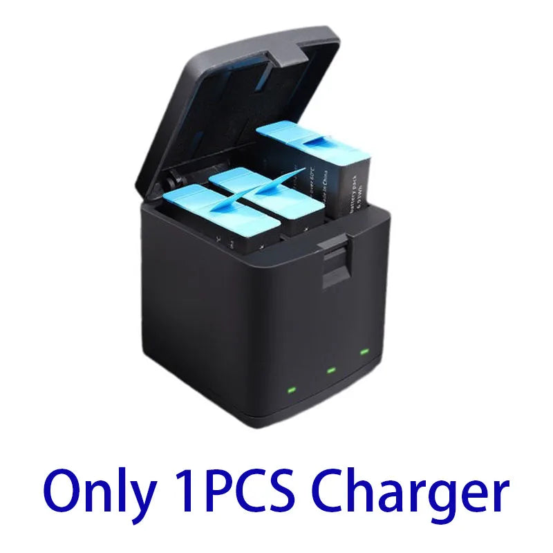 Batería de 2000mAh para GoPro Hero 11 10 9, paquete de batería de iones de litio, almacenamiento de batería de cámara de movimiento para baterías recargables GoPro Hero9