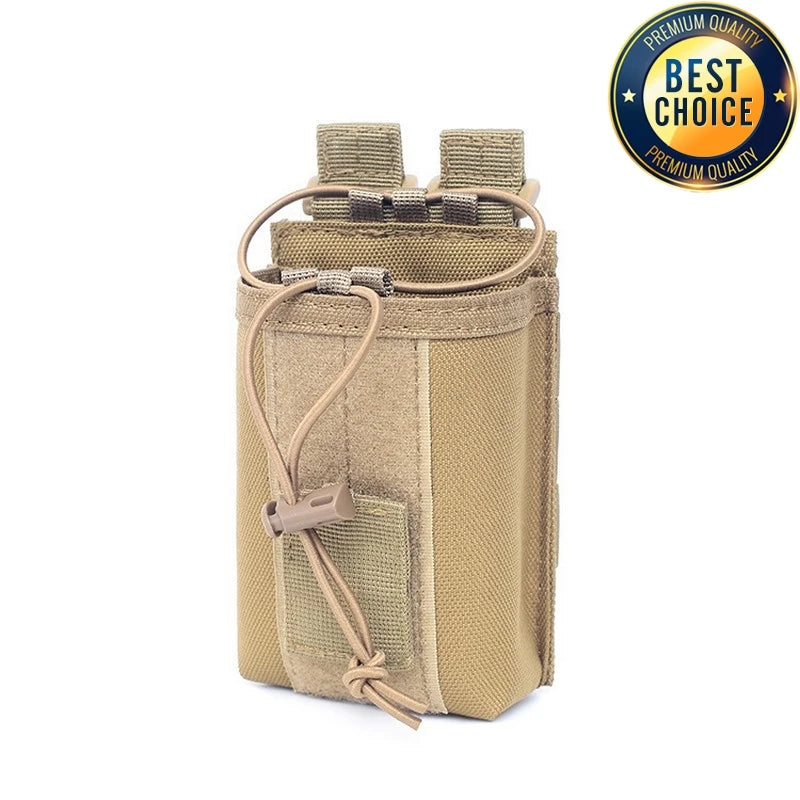 Bolsa para Talkie 1000D para caza al aire libre, bolsa táctica deportiva Molle de nailon para Radio, soporte para Walkie Talkie, bolsillo para revista Mag