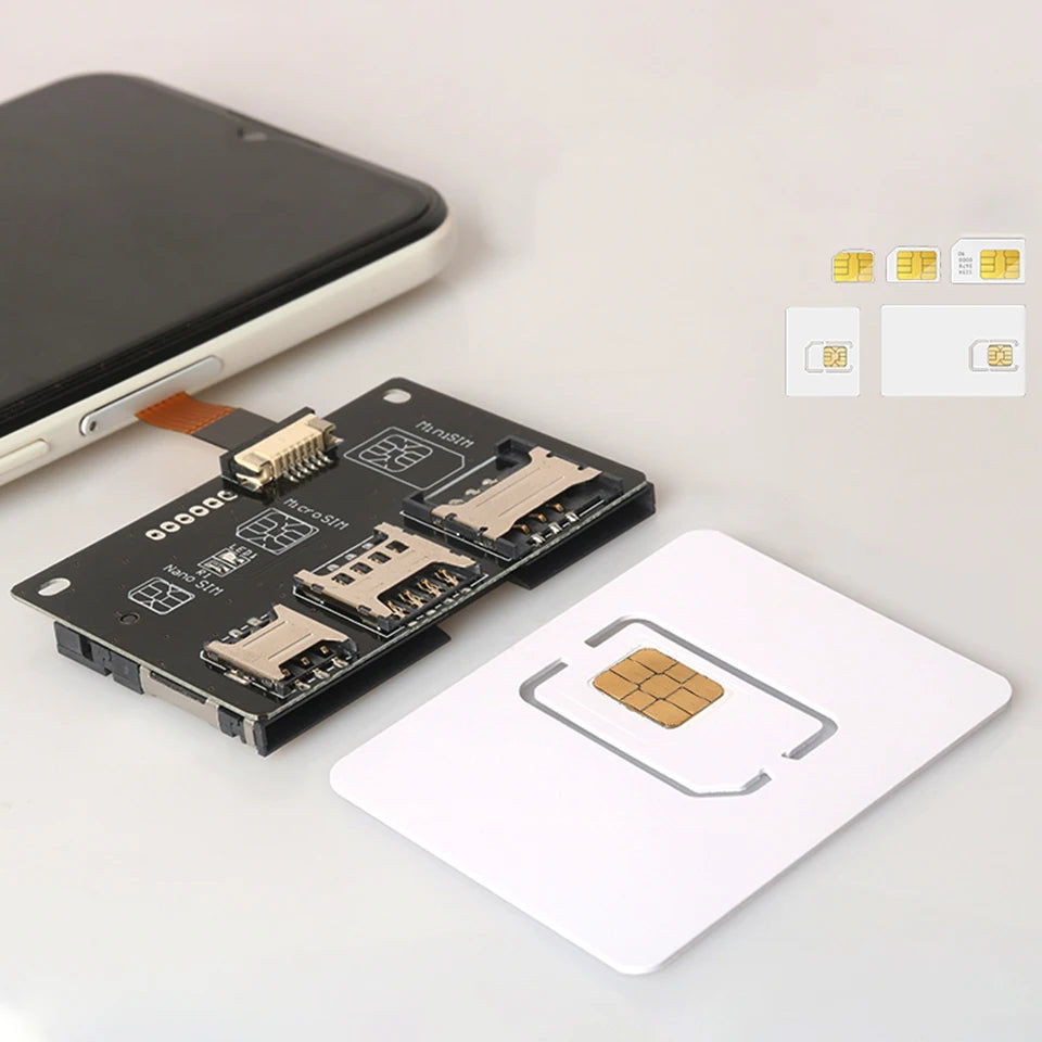 Herramientas de Activación de Nano SIM para iPhone y Android, Convertidor a Tarjeta Inteligente IC, Extensión para Adaptador de Tarjeta Micro y Nano SIM